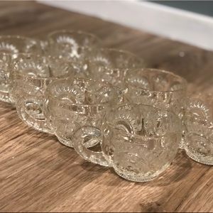 Vintage Glass Tea Cups